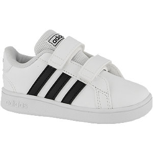 Witte Grand Court klittenband adidas