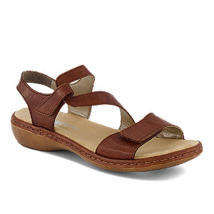 Image of Rieker Damen Hohe Sandalette Braun bei OchsnerShoes.ch