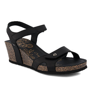 Image of Panama Jack Damen Hohe Sandalette Schwarz