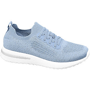 Blauwe sneaker memory foam Venice