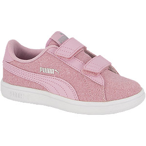 Roze Smash V2 Glitz Glam klittenband Puma