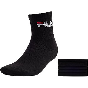 Levně Černé ponožky Fila - 5 párů