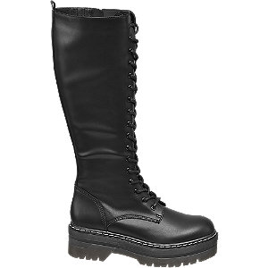 Zwarte lange veterboot Oxmox