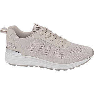 Beige sneaker perforatie Venice