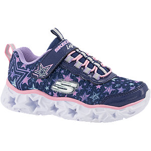 Blauwe lightweight sneaker lichtjes Skechers