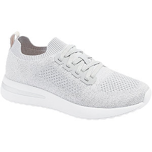 Grijze sneaker lurex Venice