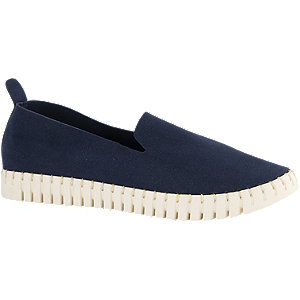 Blauwe loafer flexibele zool Graceland