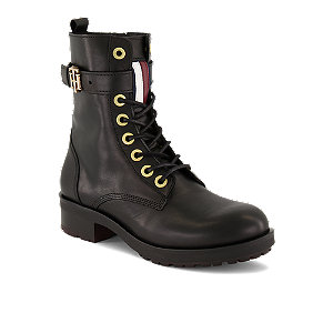 Image of Tommy Hilfiger Damen Schnürboot Schwarz bei OchsnerShoes.ch