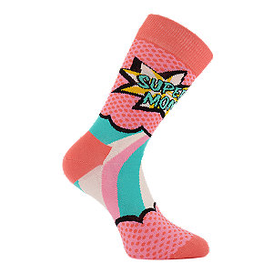 Image of Happy Socks Super Mom Damen Socken 36-40