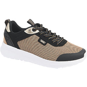 Zwarte sneaker memory foam goud Esprit