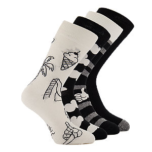 Image of Happy Socks Black And White Geschenkbox Socken 36-40,41-46