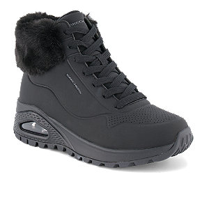 Skechers Uno Rugged Fall Air Damen Boot Schwarz, 36