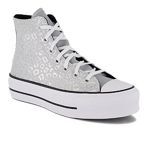 Image of Converse CT AS Glitter Platform Hi Damen Sneaker Silber