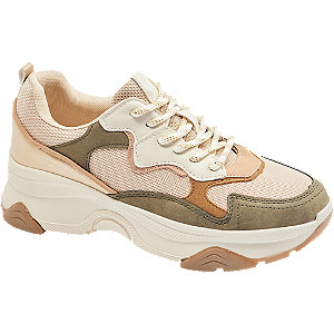 Multicolor chunky sneaker goud Oxmox