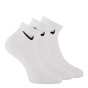 Nike Training Ankle 3er Pack Socken 42-46, weiss
