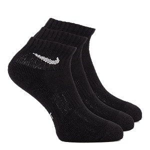 Nike Training Ankle 3er Pack Socken 38-42, schwarz