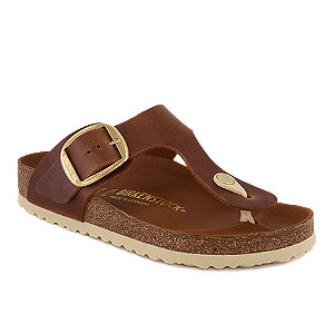 Birkenstock Gizeh Damen Zehentrenner Cognac, 38