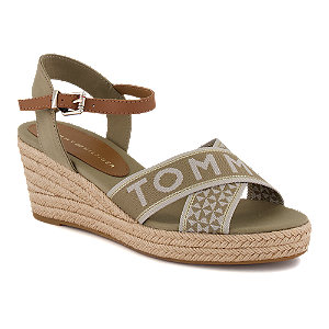 Image of Tommy Hilfiger Damen Hohe Sandalette Grün bei OchsnerShoes.ch