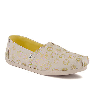 Image of Toms Print Damen Slipper Creme bei OchsnerShoes.ch