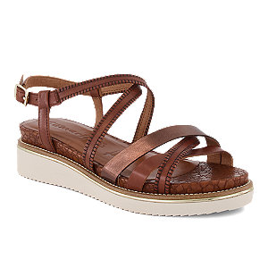 Image of Tamaris Damen Hohe Sandalette Cognac bei OchsnerShoes.ch