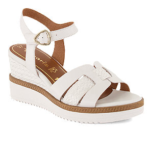 Image of Tamaris Damen Hohe Sandalette Weiss bei OchsnerShoes.ch