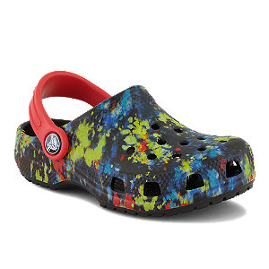 Image of Crocs Classic Tie Dye Graphic Jungen Clog Schwarz bei OchsnerShoes.ch