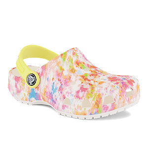 Image of Crocs Classic Tie Dye Graphic Mädchen Clog Weiss bei OchsnerShoes.ch