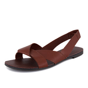 Image of Vagabond Tia Damen Flache Sandalette Cognac bei OchsnerShoes.ch