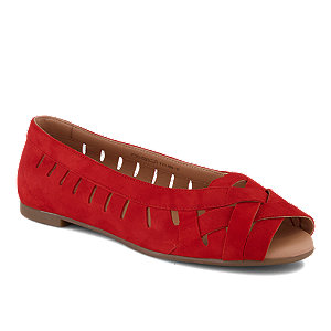 Image of Varese Damen Peeptoe Ballerina Rot bei OchsnerShoes.ch