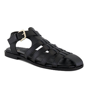 Image of Varese Damen Flache Sandalette Schwarz bei OchsnerShoes.ch