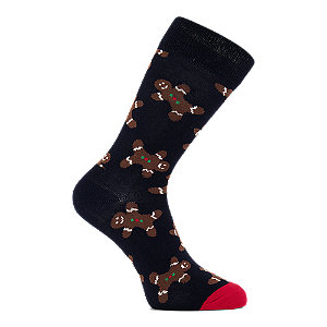 Happy Socks Gingerbread Damen Socken 36-40, dunkelblau