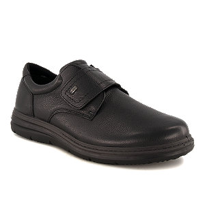 Wellness Belfast Herren Klettschuh Schwarz, 42