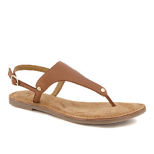 Varese Damen Zehentrenner Cognac, 38