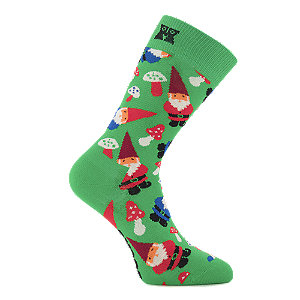 Happy Socks Christmas Gnome Damen Socken 36-40, grün