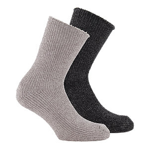 Cosy Nature Soft Chenille 2er Pack Damen Socken 35-38 | 39-42, anthrazit