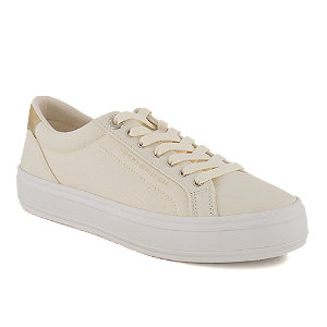 Tommy Hilfiger Essential Vulc Damen Sneaker Creme, 42