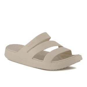 Crocs Getaway Strappy Damen Pantolette Weiss, 38/39