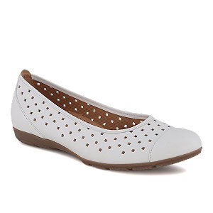 Gabor Damen Ballerina Weiss, 7.5