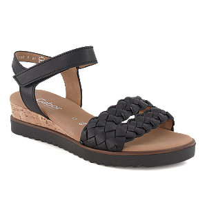 Gabor Damen Hohe Sandalette Schwarz, 7.5