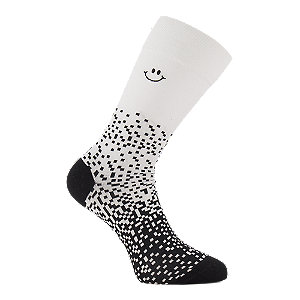 Dilly Socks Granular Laughter Herren Socken 41-46, weiss