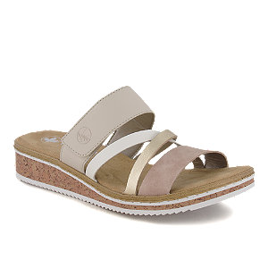 Rieker Damen Pantolette Rosa, 36