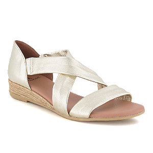 Varese Damen Flache Sandalette Gold, 41
