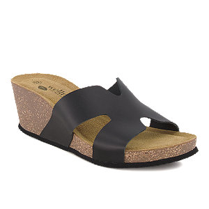 Wellness Damen Pantolette Schwarz