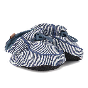 Melton Kinder Slipper Blau, 16/17