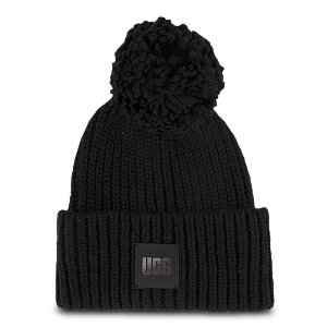 UGG Chunky Rib Damen Mütze, schwarz, one size