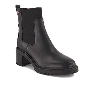 Tommy Hilfiger Flag Damen Chelsea Boot Schwarz, 37