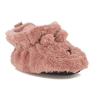 Melton Mädchen Slipper Rosa, 16/17