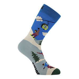 Happy Socks Snowboard Damen Socken 36-40, blau