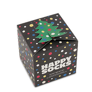 Happy Socks Holiday Tree Damen Socken Geschenkbox 36-40, schwarz