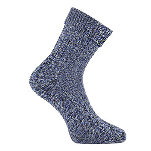 Happy Socks Folded Cuff Damen Socken 36-40, blau